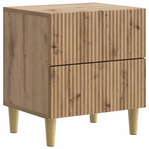  Éjjeliszekrény fiókkal 2 pcs Kézműves Tölgy 43 x 34,5 x 48 cm