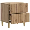  Éjjeliszekrény fiókkal 2 pcs Kézműves Tölgy 43 x 34,5 x 48 cm