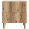  Éjjeliszekrény fiókkal 2 pcs Kézműves Tölgy 43 x 34,5 x 48 cm
