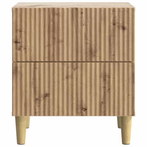  Éjjeliszekrény fiókkal 2 pcs Kézműves Tölgy 43 x 34,5 x 48 cm