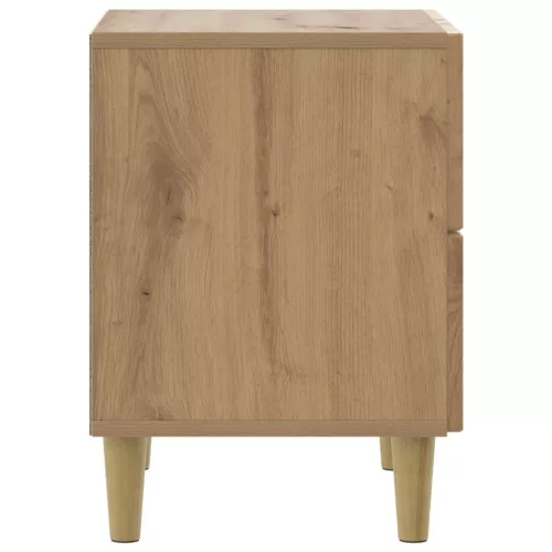  Éjjeliszekrény fiókkal 2 pcs Kézműves Tölgy 43 x 34,5 x 48 cm