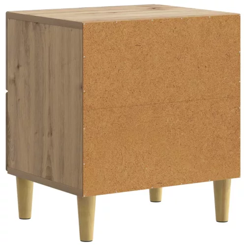  Éjjeliszekrény fiókkal 2 pcs Kézműves Tölgy 43 x 34,5 x 48 cm
