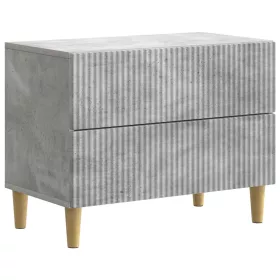    Éjjeliszekrény fiókkal Betonszürke 62 x 34,5 x 48 cm Szerelt Fa