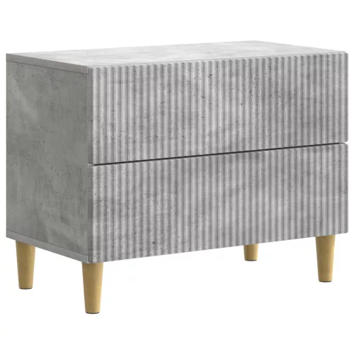  Éjjeliszekrény fiókkal Betonszürke 62 x 34,5 x 48 cm Szerelt Fa