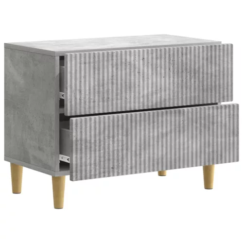  Éjjeliszekrény fiókkal Betonszürke 62 x 34,5 x 48 cm Szerelt Fa