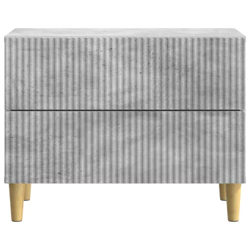 Éjjeliszekrény fiókkal Betonszürke 62 x 34,5 x 48 cm Szerelt Fa
