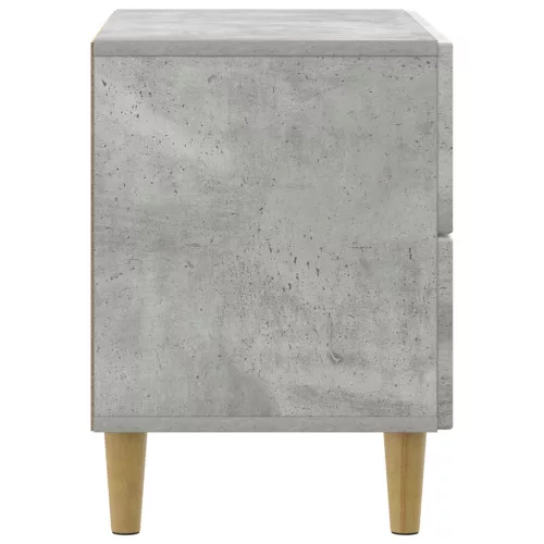  Éjjeliszekrény fiókkal Betonszürke 62 x 34,5 x 48 cm Szerelt Fa