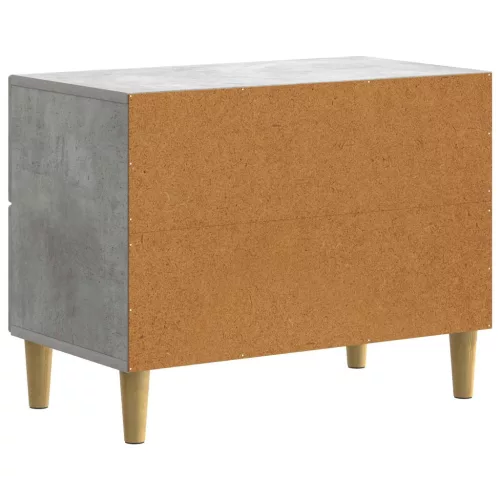  Éjjeliszekrény fiókkal Betonszürke 62 x 34,5 x 48 cm Szerelt Fa