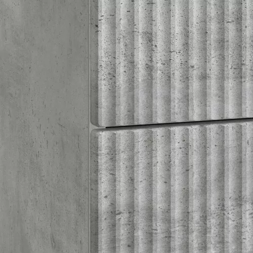  Éjjeliszekrény fiókkal Betonszürke 62 x 34,5 x 48 cm Szerelt Fa