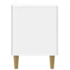  Éjjeliszekrény Magasfényű Fehér 62 x 34,5 x 48 cm Szerelt Fa