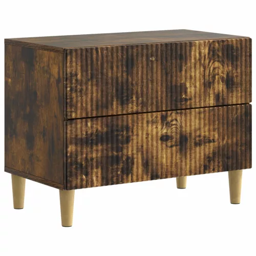  Éjjeliszekrény Füstös Tölgy 62 x 34,5 x 48 cm Szerelt Fa