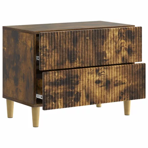  Éjjeliszekrény Füstös Tölgy 62 x 34,5 x 48 cm Szerelt Fa