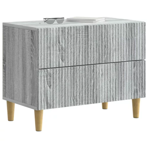  Éjjeliszekrény Szürke Sonoma 62 x 34,5 x 48 cm Szerelt Fa