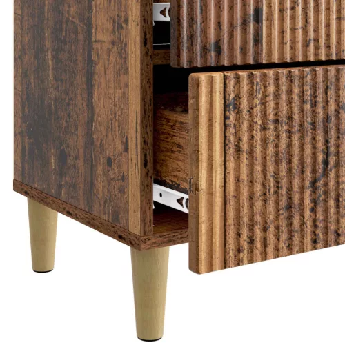  Éjjeliszekrény fiókkal Antik Fa 62 x 34,5 x 48 cm Szerelt Fa