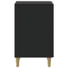  Éjjeliszekrény fiókkal Fekete 43 x 41 x 66,5 cm Szerelt Fa