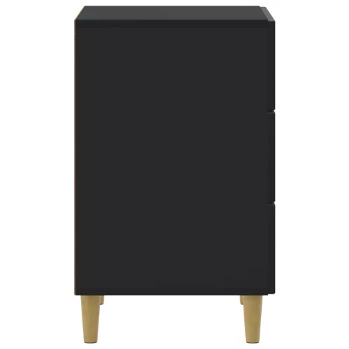  Éjjeliszekrény fiókkal Fekete 43 x 41 x 66,5 cm Szerelt Fa