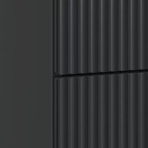  Éjjeliszekrény fiókkal Fekete 43 x 41 x 66,5 cm Szerelt Fa