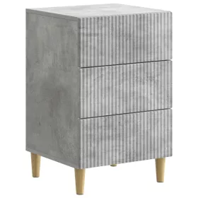    Éjjeliszekrény fiókkal Betonszürke 43 x 41 x 66,5 cm Szerelt Fa