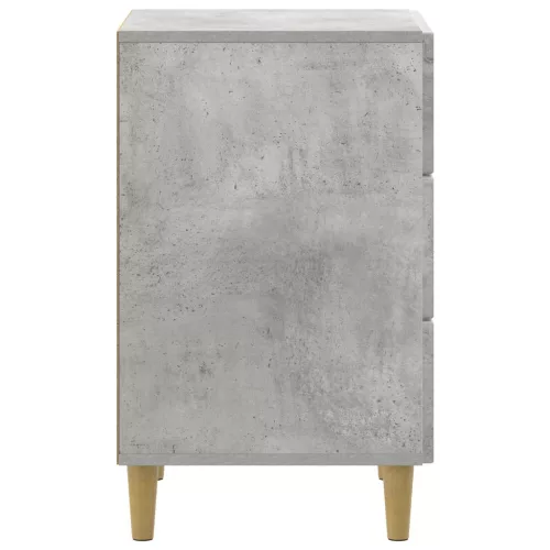  Éjjeliszekrény fiókkal Betonszürke 43 x 41 x 66,5 cm Szerelt Fa