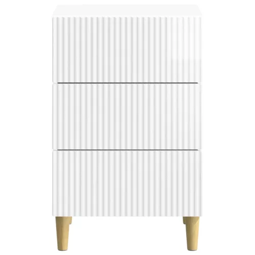  Éjjeliszekrény Magasfényű Fehér 43 x 41 x 66,5 cm Szerelt Fa