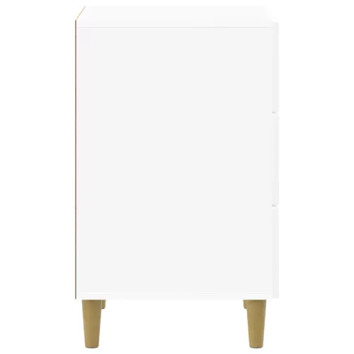  Éjjeliszekrény Magasfényű Fehér 43 x 41 x 66,5 cm Szerelt Fa