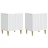  Éjjeliszekrény 2 pcs Fehér 43 x 34,5 x 50 cm Szerelt Fa