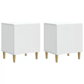  Éjjeliszekrény 2 pcs Fehér 43 x 34,5 x 50 cm Szerelt Fa