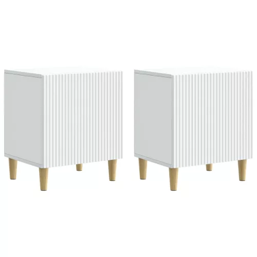  Éjjeliszekrény 2 pcs Fehér 43 x 34,5 x 50 cm Szerelt Fa