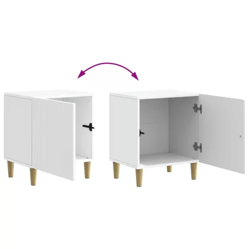  Éjjeliszekrény 2 pcs Fehér 43 x 34,5 x 50 cm Szerelt Fa
