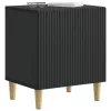  Éjjeliszekrény 2 pcs Fekete 43 x 34,5 x 50 cm Szerelt Fa