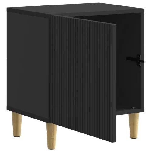  Éjjeliszekrény 2 pcs Fekete 43 x 34,5 x 50 cm Szerelt Fa