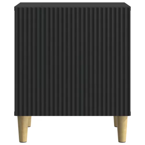  Éjjeliszekrény 2 pcs Fekete 43 x 34,5 x 50 cm Szerelt Fa