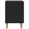 Éjjeliszekrény 2 pcs Fekete 43 x 34,5 x 50 cm Szerelt Fa