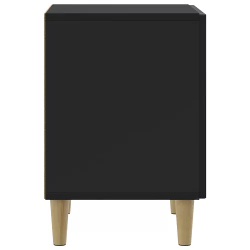  Éjjeliszekrény 2 pcs Fekete 43 x 34,5 x 50 cm Szerelt Fa