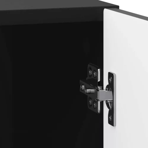  Éjjeliszekrény 2 pcs Fekete 43 x 34,5 x 50 cm Szerelt Fa