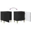  Éjjeliszekrény 2 pcs Fekete 43 x 34,5 x 50 cm Szerelt Fa