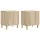  Éjjeliszekrény 2 pcs Sonoma Tölgy 43 x 34,5 x 50 cm Szerelt Fa