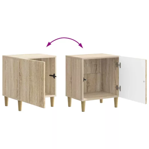  Éjjeliszekrény 2 pcs Sonoma Tölgy 43 x 34,5 x 50 cm Szerelt Fa
