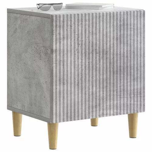  Éjjeliszekrény 2 pcs Betonszürke 43 x 34,5 x 50 cm Szerelt Fa