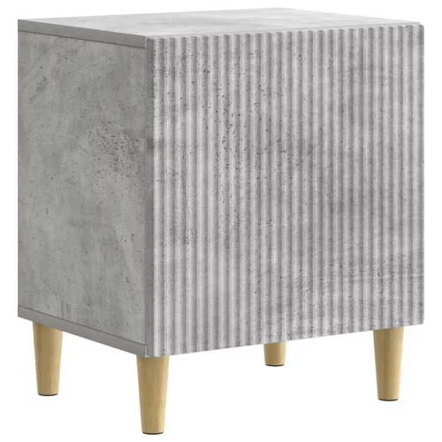  Éjjeliszekrény 2 pcs Betonszürke 43 x 34,5 x 50 cm Szerelt Fa