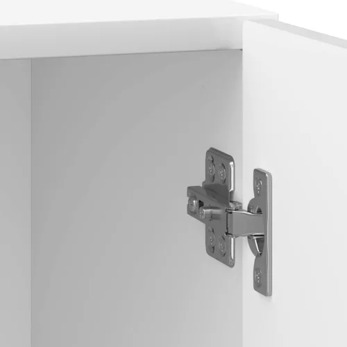  Éjjeliszekrény 2 pcs Magasfényű Fehér 43 x 34,5 x 50 cm