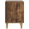  Éjjeliszekrény 2 pcs Füstös Tölgy 43 x 34,5 x 50 cm Szerelt Fa