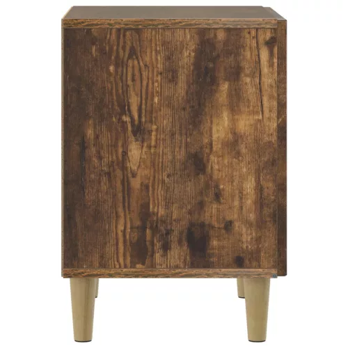  Éjjeliszekrény 2 pcs Füstös Tölgy 43 x 34,5 x 50 cm Szerelt Fa