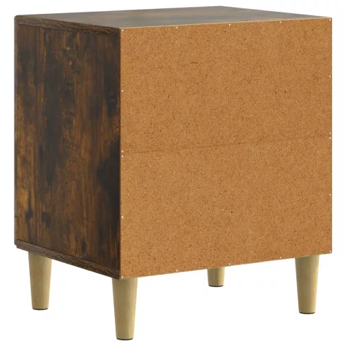  Éjjeliszekrény 2 pcs Füstös Tölgy 43 x 34,5 x 50 cm Szerelt Fa