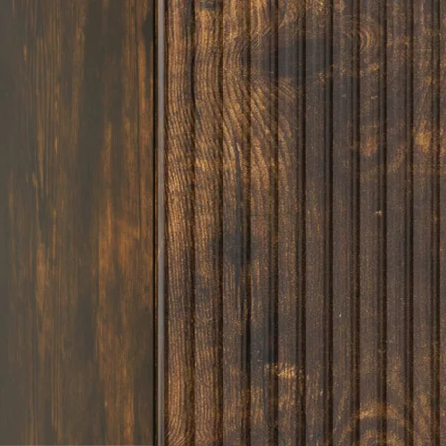  Éjjeliszekrény 2 pcs Füstös Tölgy 43 x 34,5 x 50 cm Szerelt Fa