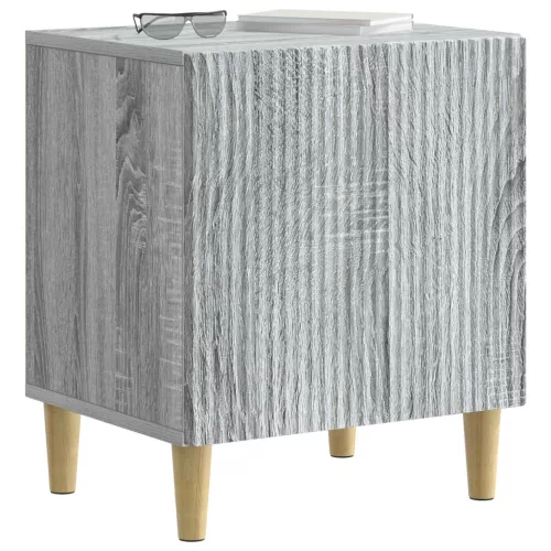  Éjjeliszekrény 2 pcs Szürke Sonoma 43 x 34,5 x 50 cm Szerelt Fa