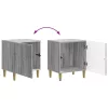  Éjjeliszekrény 2 pcs Szürke Sonoma 43 x 34,5 x 50 cm Szerelt Fa