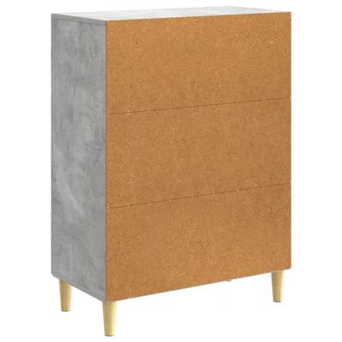  Széf Betonszürke 66 x 34,5 x 90 cm Szerelt Fa