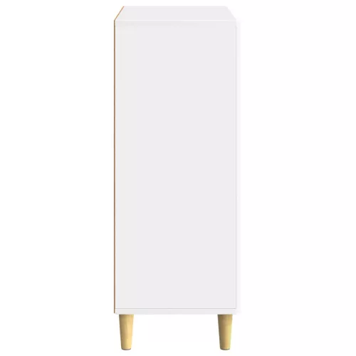  Széf Magasfényű Fehér 66 x 34,5 x 90 cm Szerelt Fa