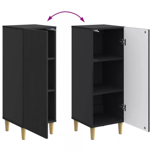  Széf Fekete 33 x 34,5 x 90 cm Szerelt Fa